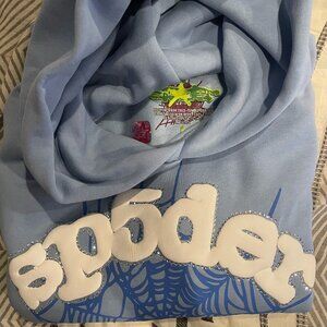 Spider Worldwide Sky Blue Hoodie - Large